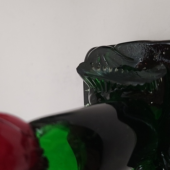 Vintage Art Glass Pulled Flowers 2 Count - Picture 10 of 10